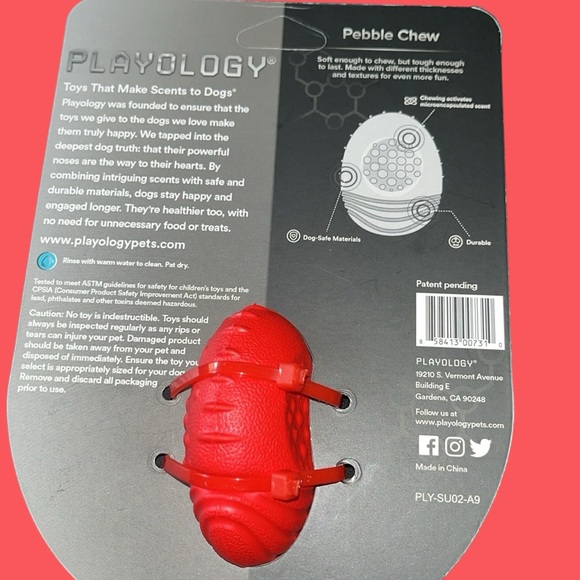 Playology Small All-Natural Beef Scented Pebble Chew - Picture 6 of 7